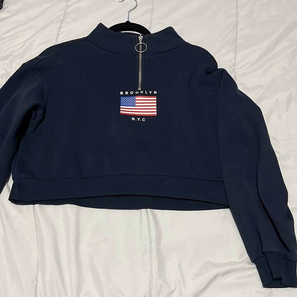 Women crop top sweater